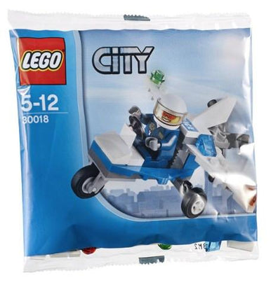 LEGO Set-Police Plane (Polybag)-Town / City / Police-30018-1-Creative Brick Builders